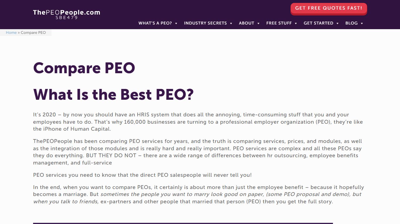 What is the Best PEO, Compare the Top PEOs? | ThePEOpeople